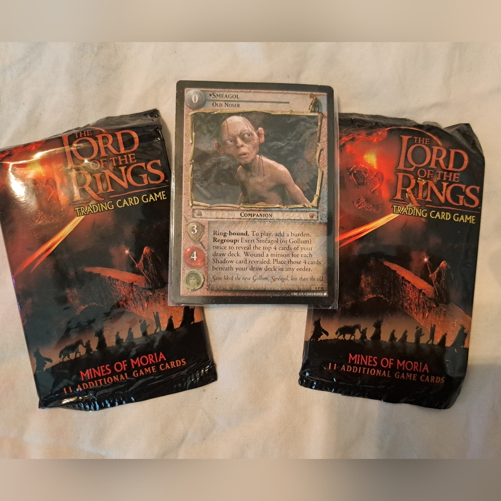 LOTR Card Game: Mines of Moria Booster Packs- RARE! Collectable